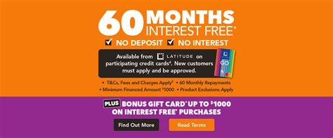 60 months interest free.